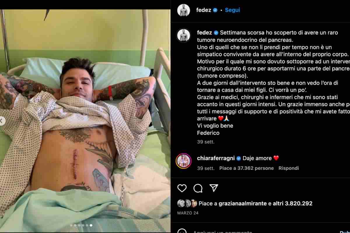 Fedez sta male