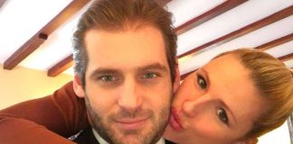 Michelle Hunziker Tomaso Trussardi annuncio